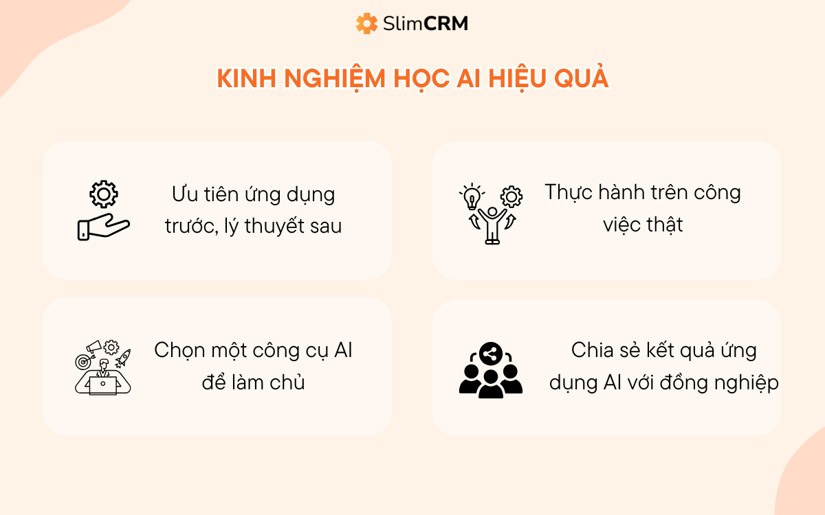 khóa học ứng dụng ai trong công việc
