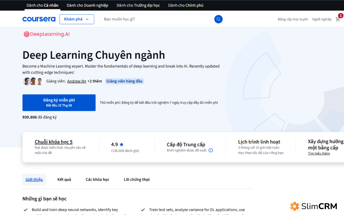 Lộ trình học trí tuệ nhân tạo