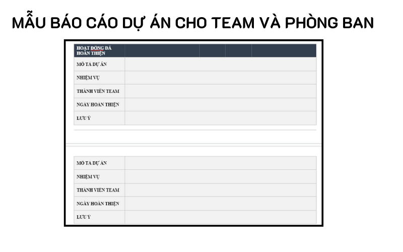 10 mẫu báo cáo dự án chuẩn quốc tế file word và excel