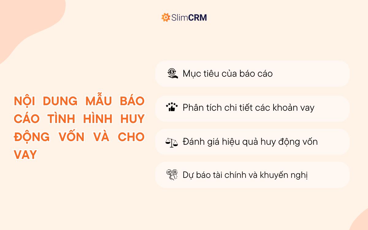 Mẫu báo cáo tình hình huy động vốn