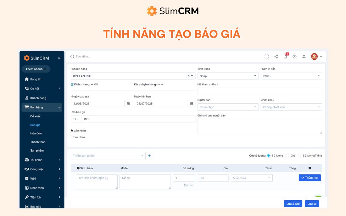 Phần mềm tạo báo giá tour du lịch 1