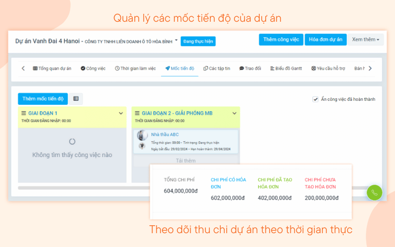 phần mềm lập kế hoạch thi công xây dựng 4