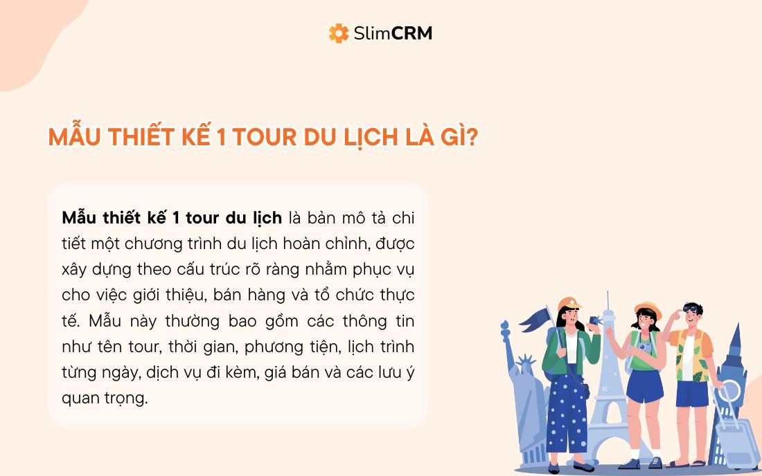 Mẫu thiết kế 1 tour du lịch là gì