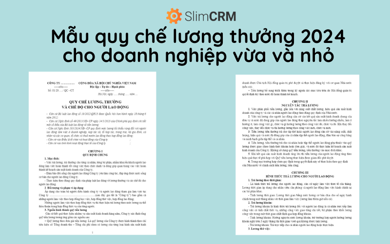 mẫu quy chế lương thưởng 1