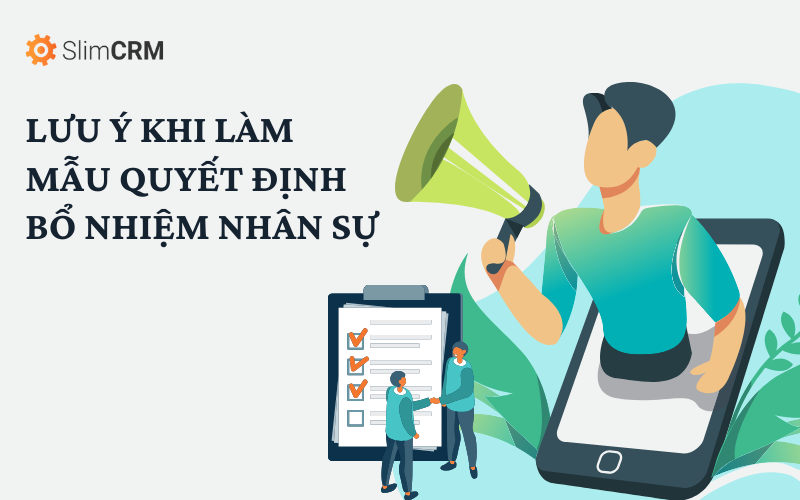 Lưu ý khi làm mẫu quyết định bổ nhiệm nhân sự