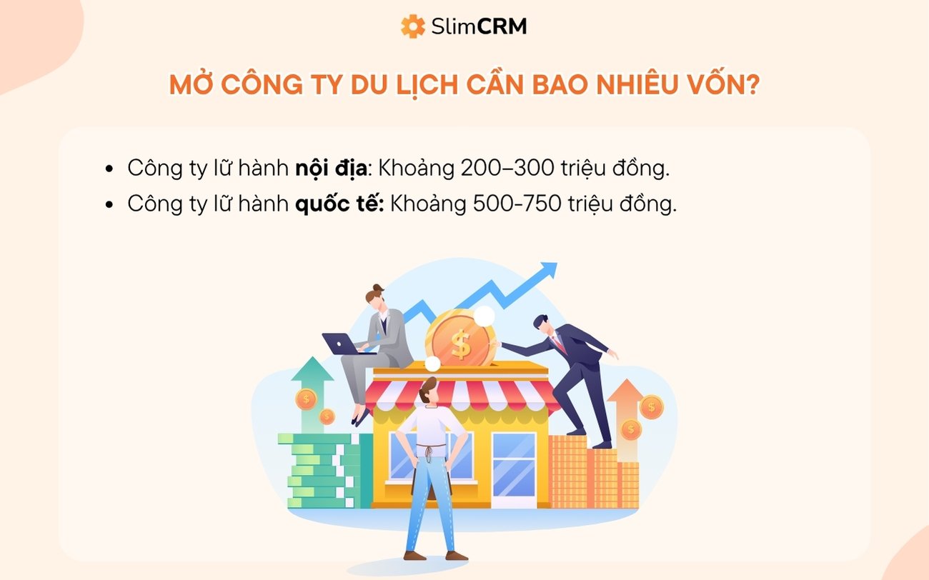 Mở công ty du lịch cần bao nhiêu vốn