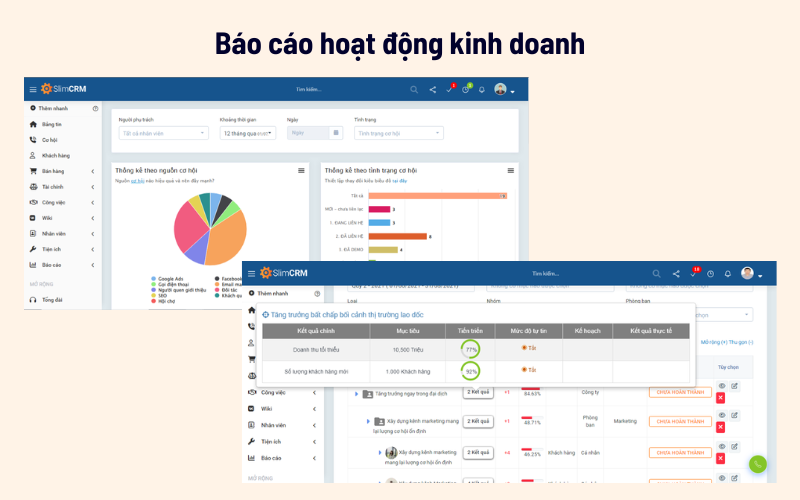 SlimCRM cung cấp các công cụ để thu thập dữ liệu từ nhiều nguồn khác nhau