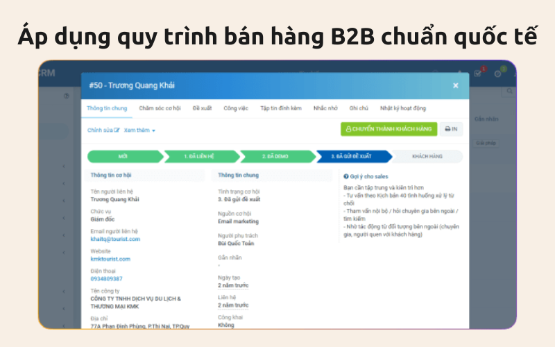 Tối ưu trước và trong bán