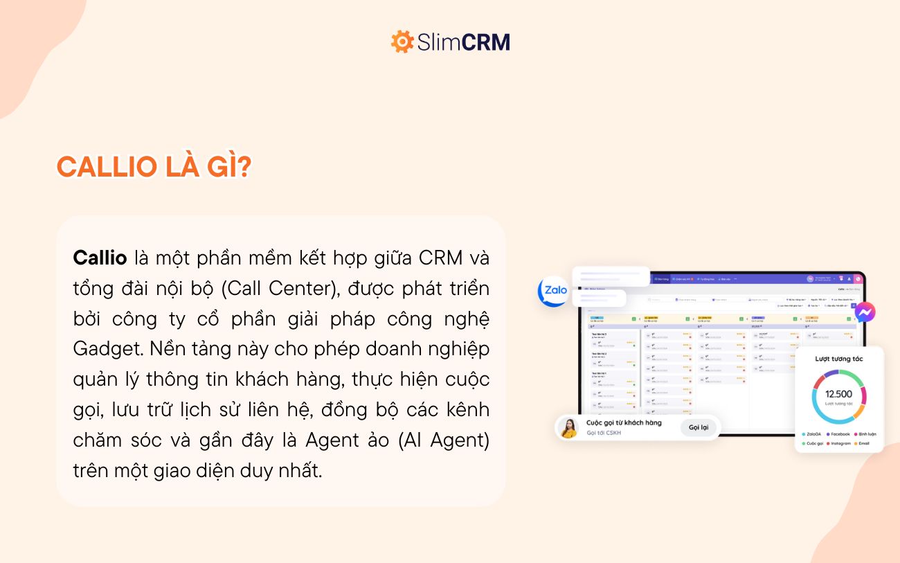 phần mềm callio là gì
