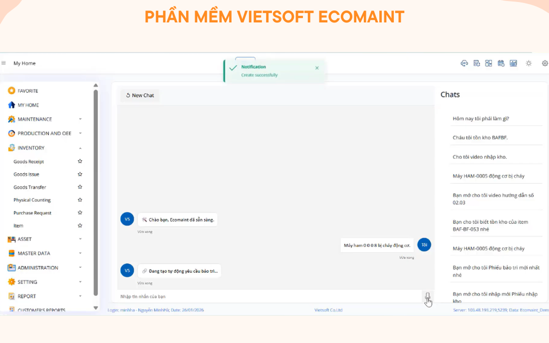 Phần mềm CMMS 2