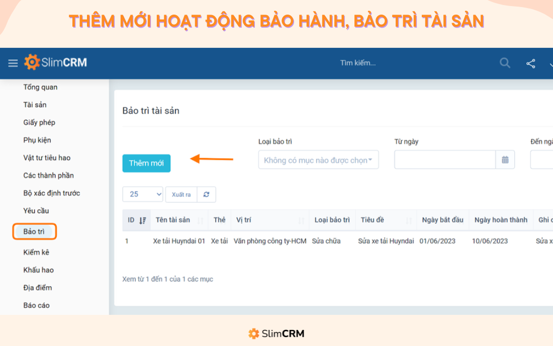 Phần mềm CMMS 5
