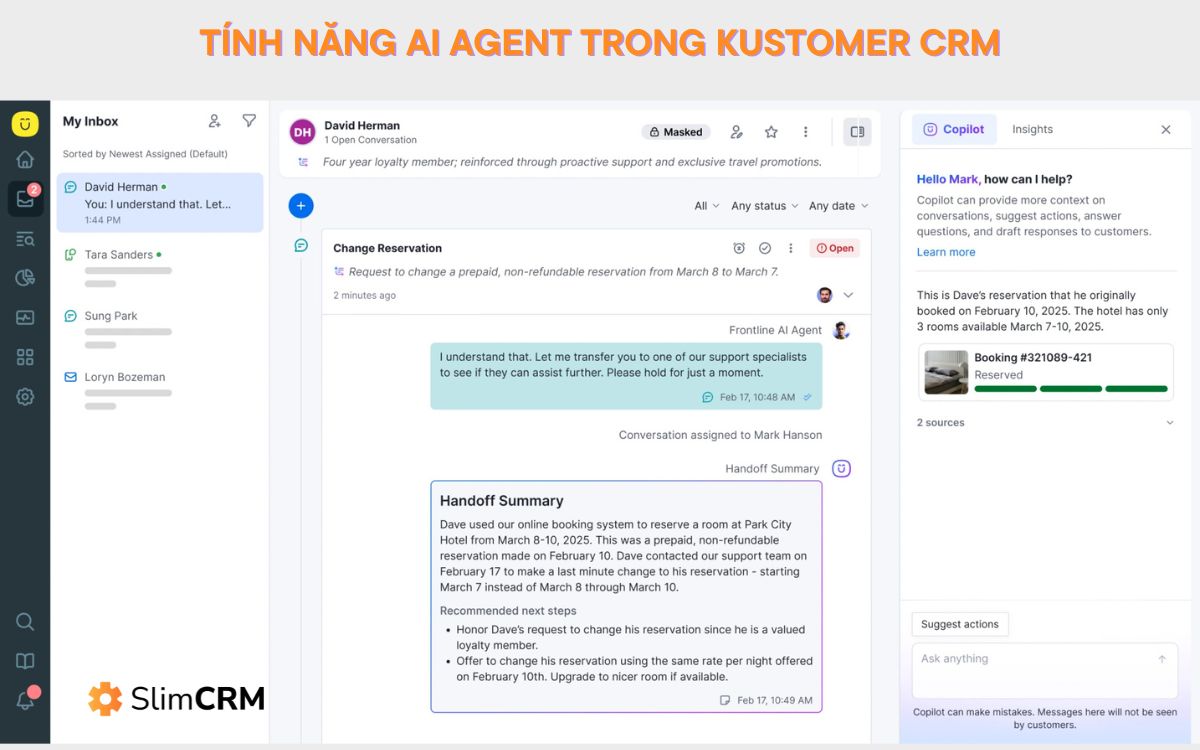 Phần mềm CRM AI Agent