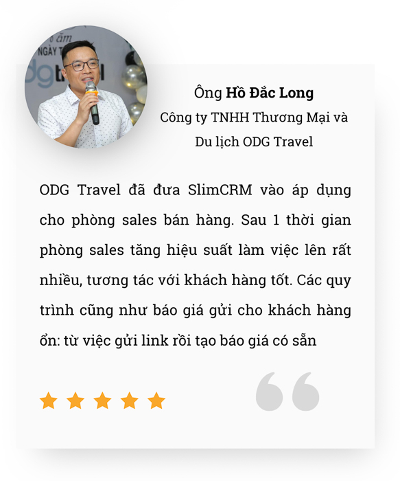 ý kiến đánh giá review giải pháp phần mềm crm du lịch việt nam tốt nhất