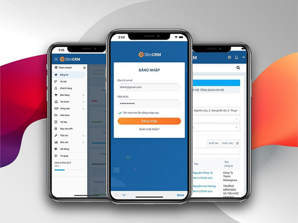 phần mềm crm giáo dục đào tạo tốt nhất slimcrm tính năng