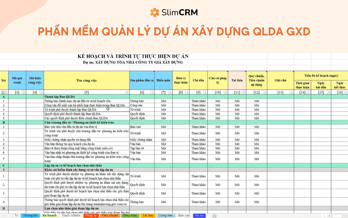 phần mềm quản lý dự án xây dựng gxd