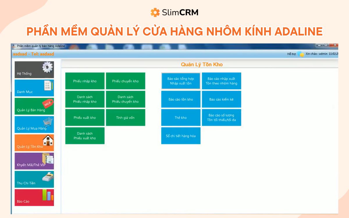  Phần mềm quản lý cửa hàng nhôm kính adaline