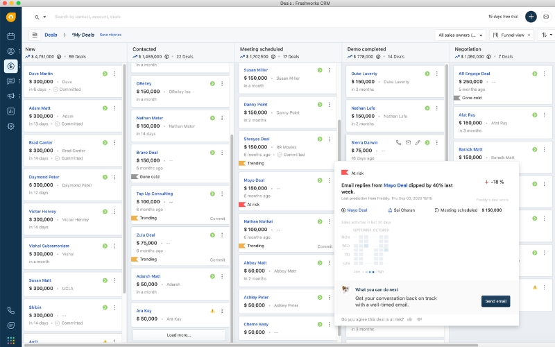 Phần mềm quản lý khách hàng cho doanh nghiệp vừa và nhỏ Fresh Sales