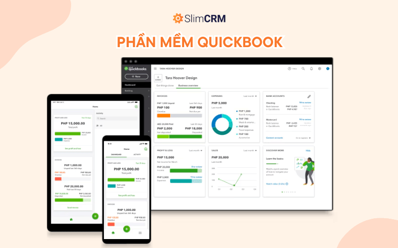 Phần mềm quản lý thu chi bán hàng Quick Book