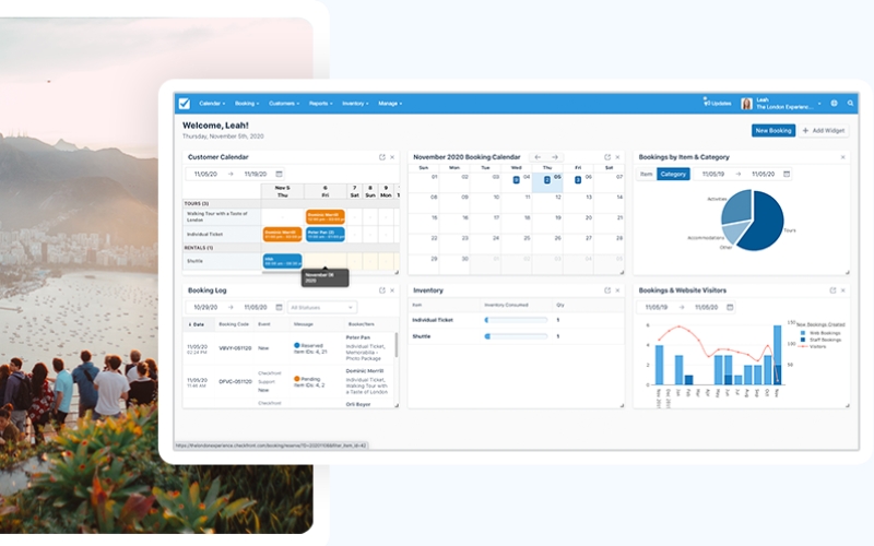 Phần mềm quản lý công ty du lịch lữ hành Checkfront