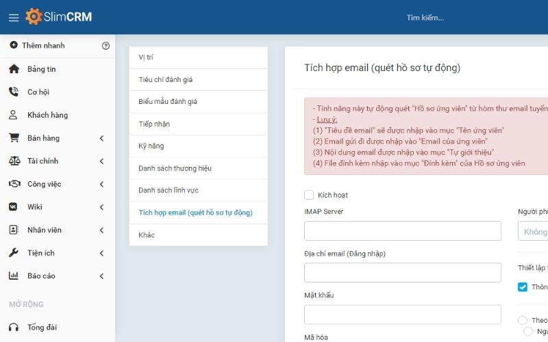 Tự động thu thập CV từ các kênh tuyển dụng