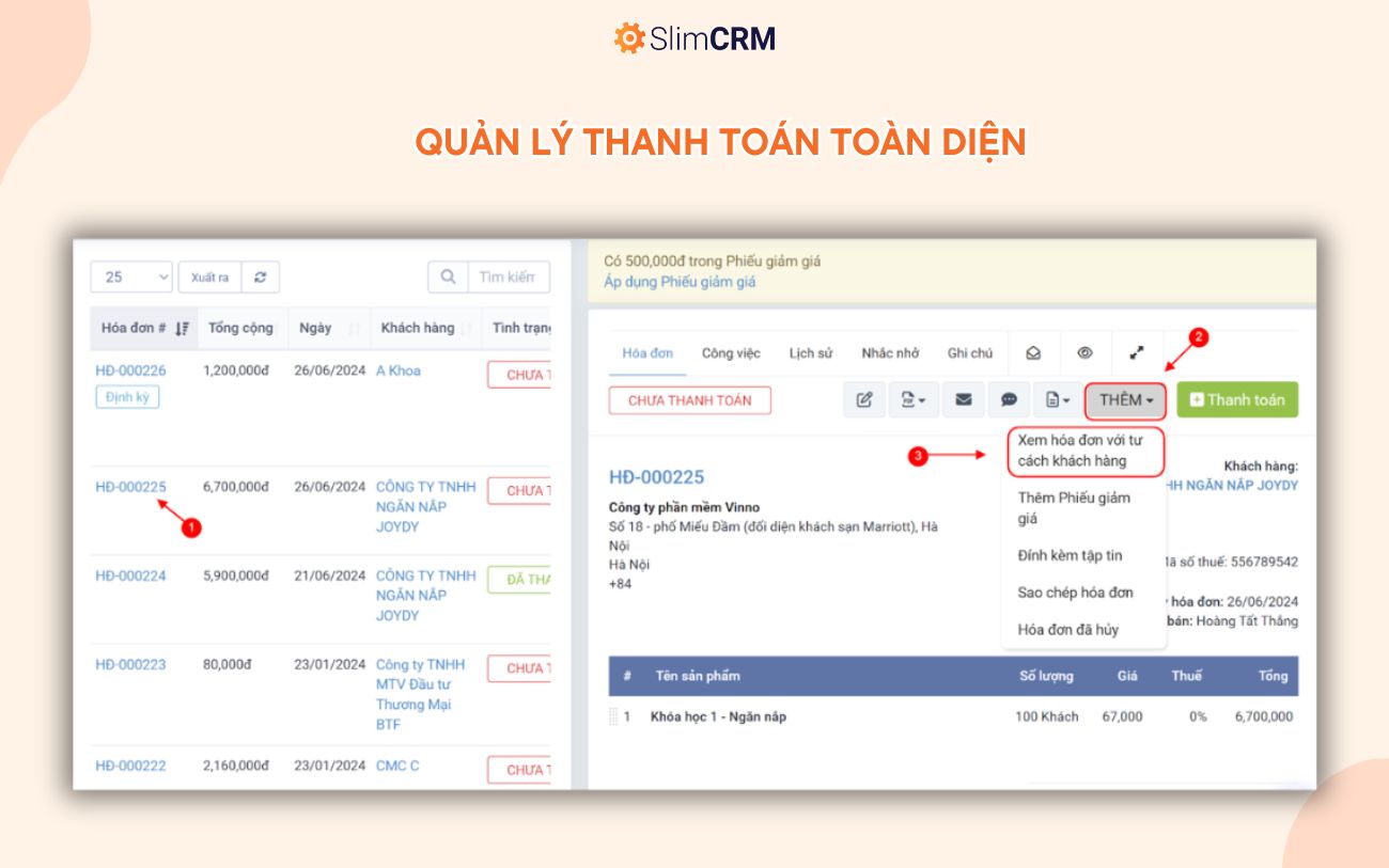 phần mềm xây dựng quy trình thanh toán