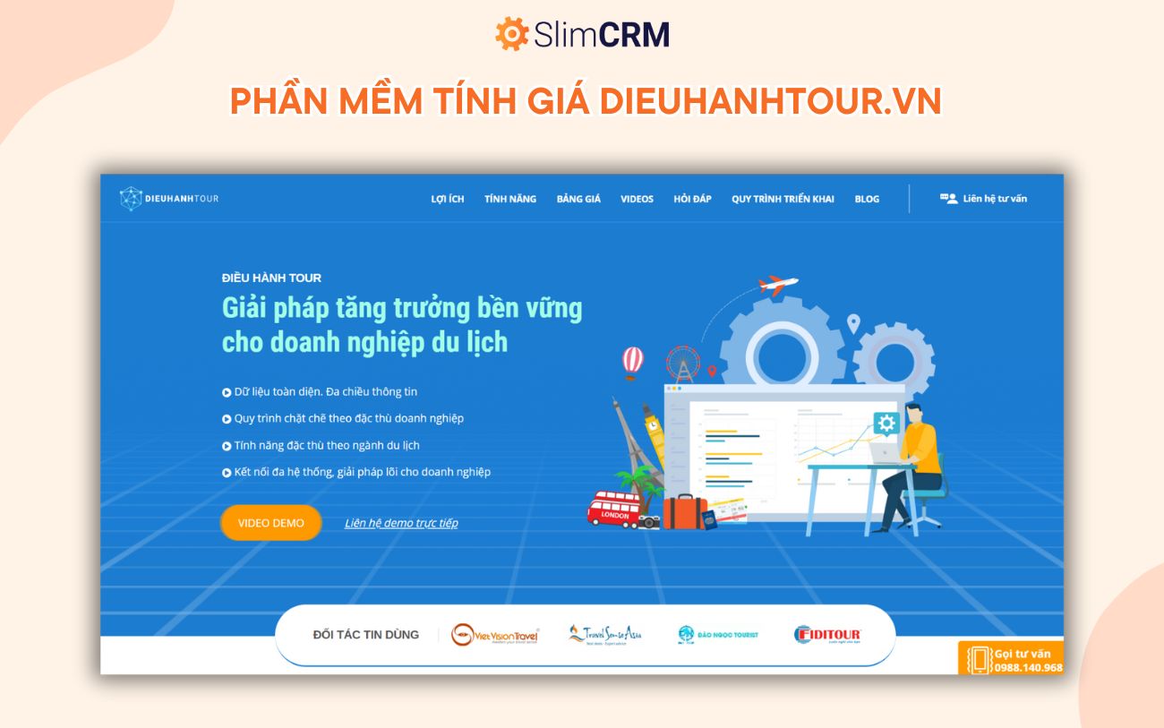 Phần mềm tính giá tour du lịch 2