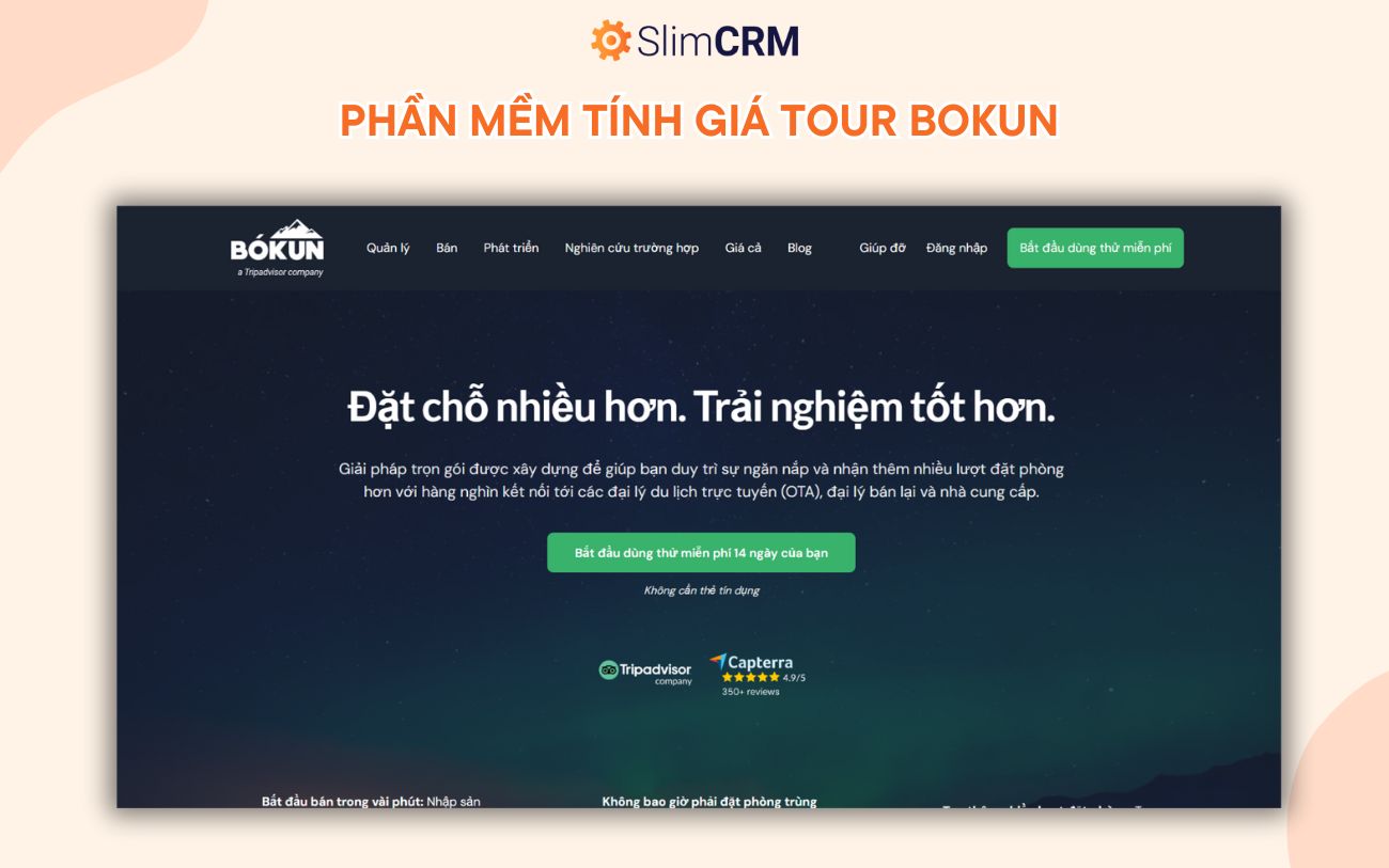 Phần mềm tính giá tour du lịch 3