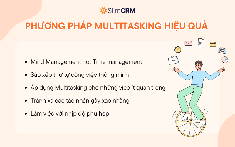 Phương pháp Multitasking nâng cao hiệu quả công việc 