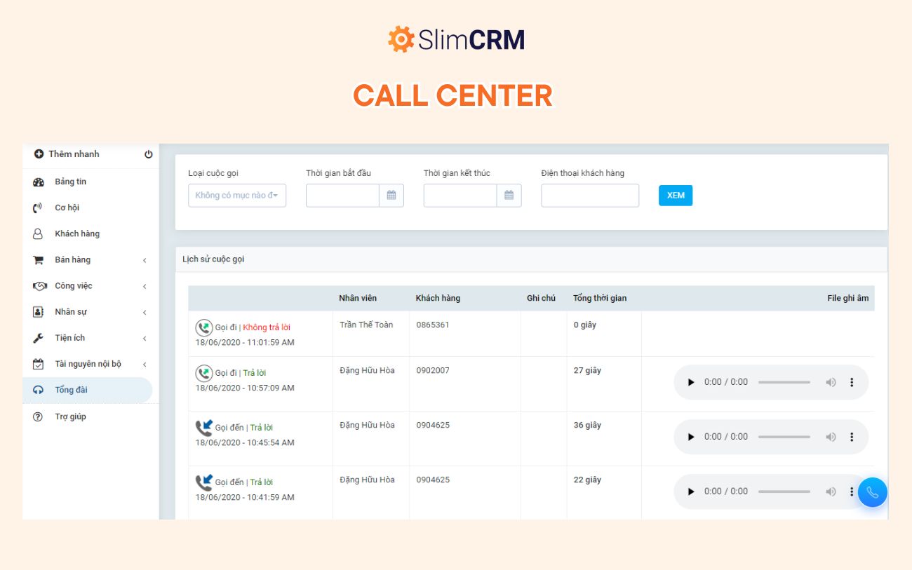 review phần mềm slimcrm 2