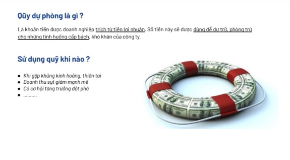 quỹ dự phòng doanh nghiệp