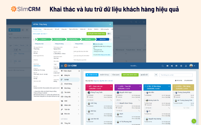 Khai thác và lưu trữ dữ liệu khách hàng hiệu quả: