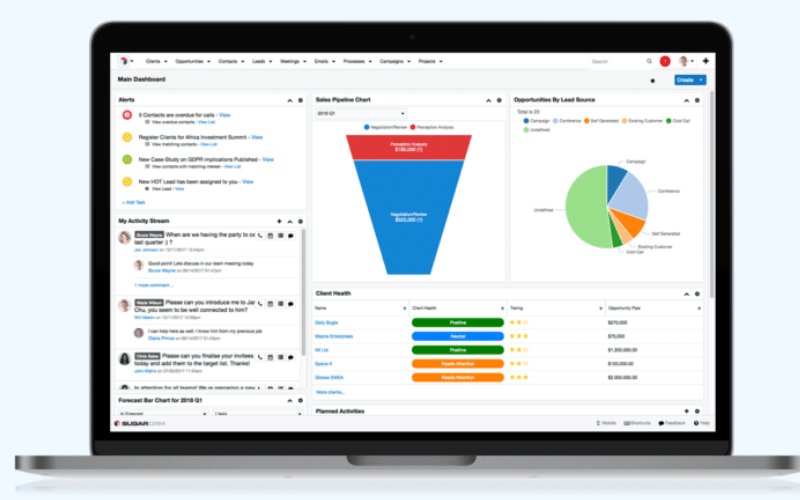 SugarCRM - Open Source CRM hàng đầu