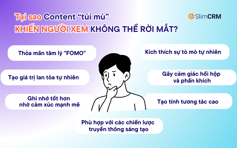 Tại sao Content “túi mù” khiến người xem không thể rời mắt?