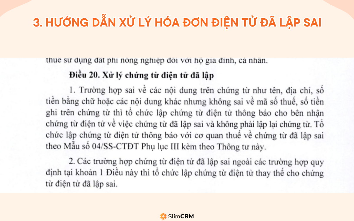 hướng dẫn xử lý hóa đơn điện tử đã lập sai