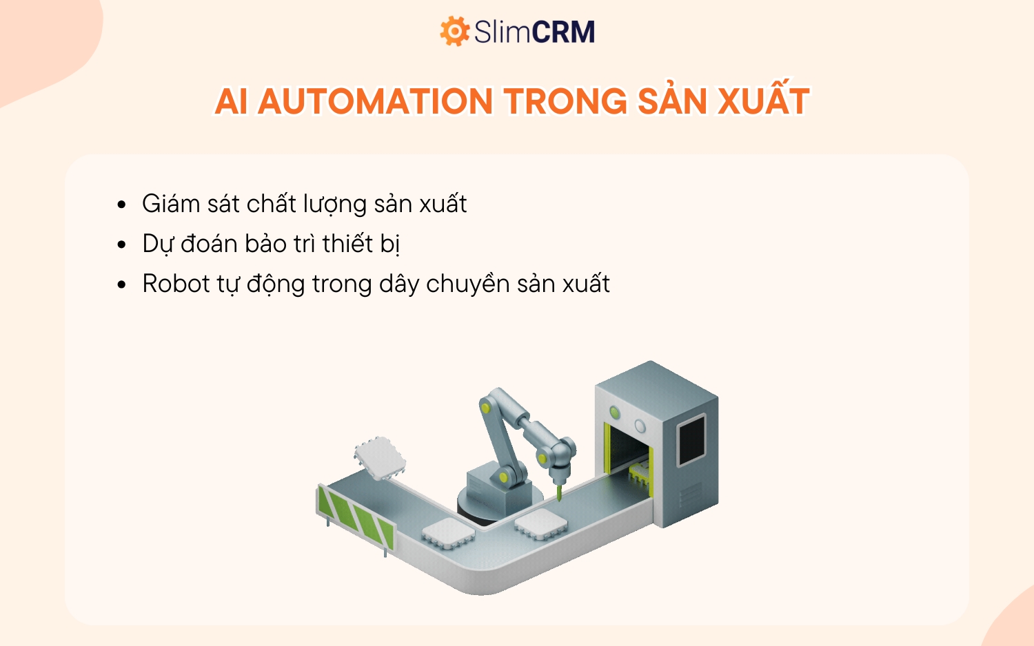 AI Automation trong sản xuất