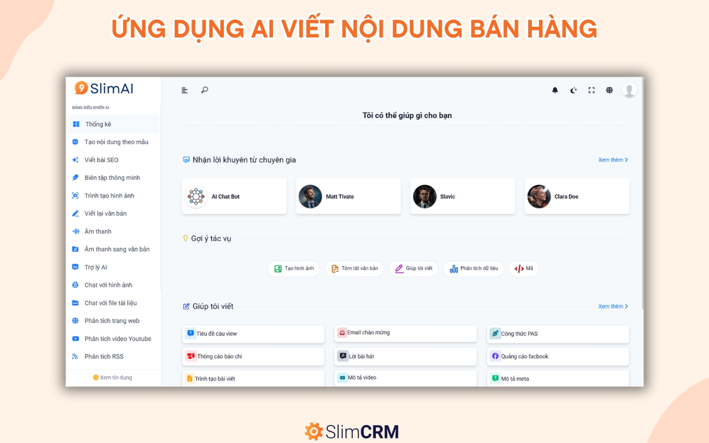 ứng dụng AI trong bán hàng