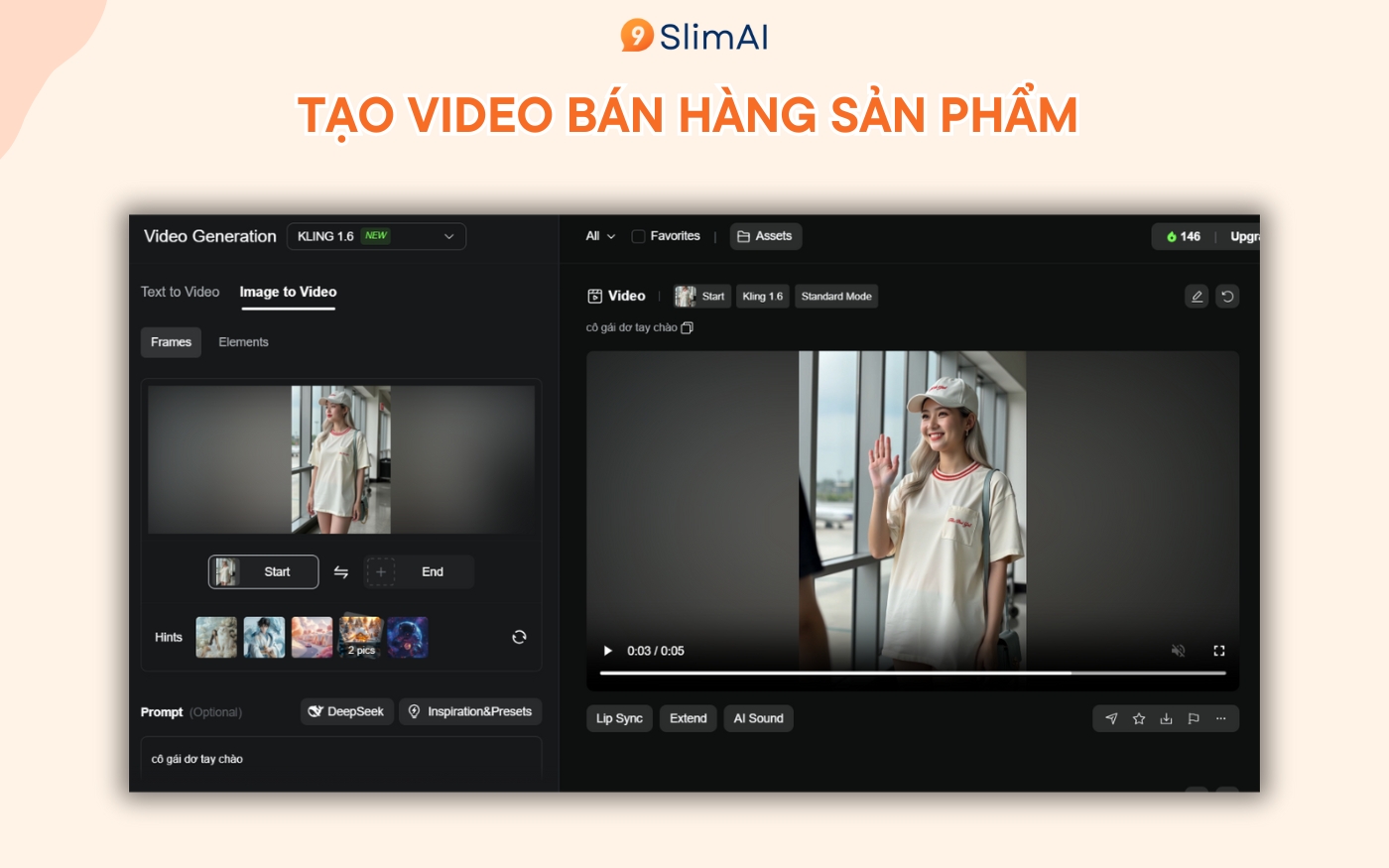 ứng dụng AI trong bán hàng tạo video