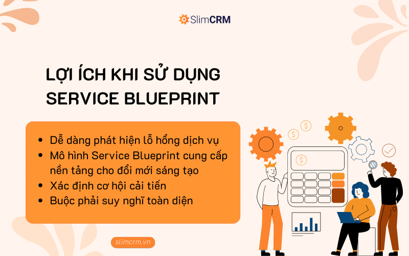 Lợi ích khi sử dụng service blueprint là gì?