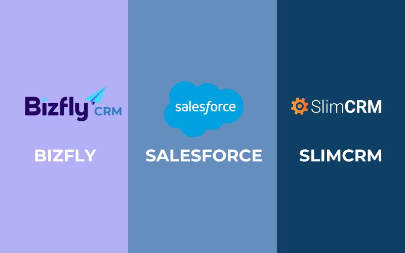 So sánh Bizfly CRM, Salesforce CRM và SlimCRM