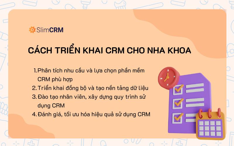 Quy trình triển khai phần mềm quản lý phòng khám nha khoa