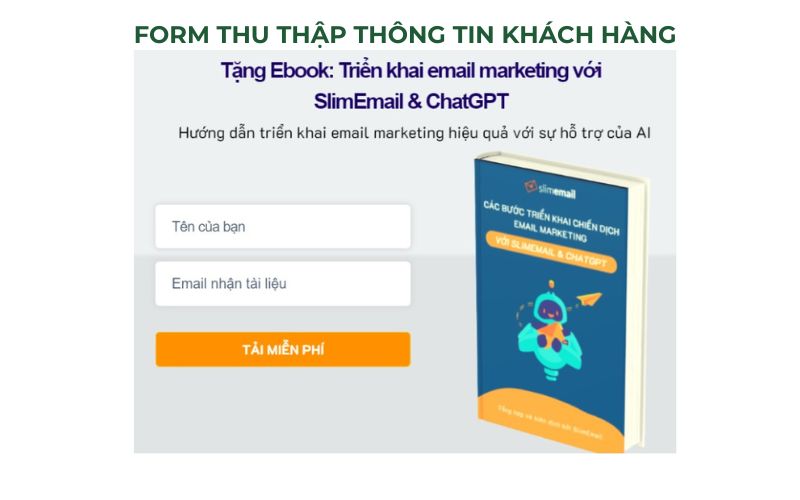 Form thu thập thông tin khách hàng