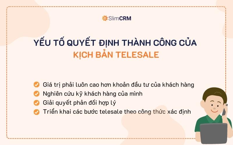 Kịch bản gọi điện telesales thành công được quyết định bởi nhiều yếu tố