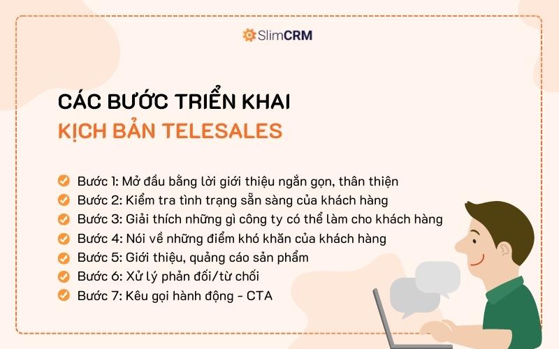 Các bước triển khai kịch bản telesales hiệu quả