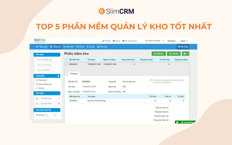 Phần mềm quản lý kho logistics