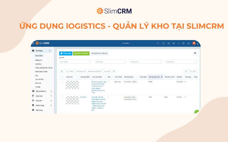 Phần mềm quản lý kho logistics