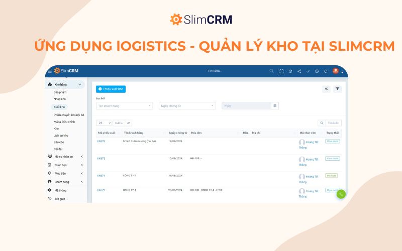 Phần mềm quản lý kho logistics