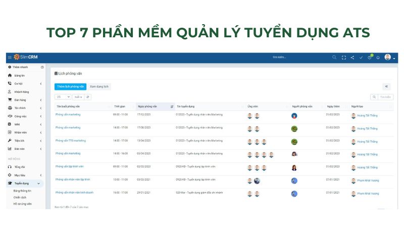 Phần mềm quản lý tuyển dụng ATS