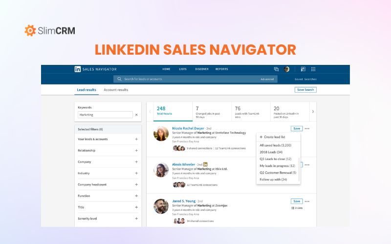 Phần mềm Linkedin sales navigator
