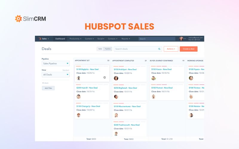 Phần mềm Hubspot Sales