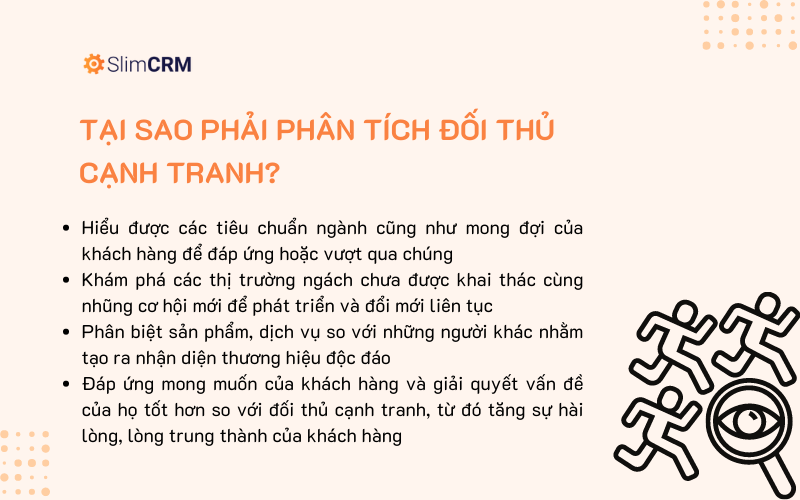 Tại sao phải phân tích đối thủ cạnh tranh?